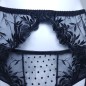 Lace Luxe: Black Sheer Garter Belt