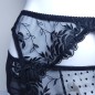 Lace Luxe: Black Sheer Garter Belt