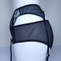 Lace Luxe: Black Sheer Garter Belt