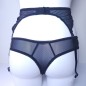 Lace Luxe: Black Sheer Garter Belt