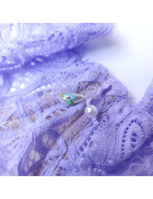 Lavender Tease: Lace AA Bra for Men - Flat Chest Fit Sissy Lingerie
