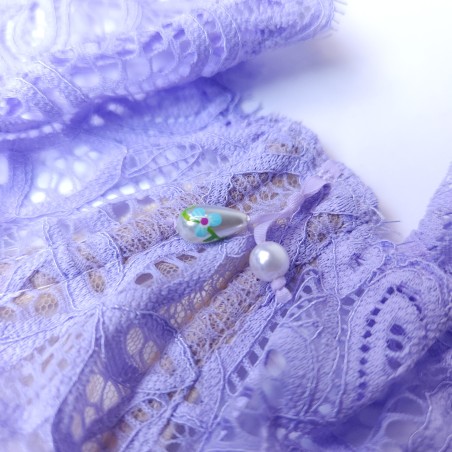 Lavender Tease:  Lace AA Bra for Men - Flat Chest Fit Sissy Lingerie