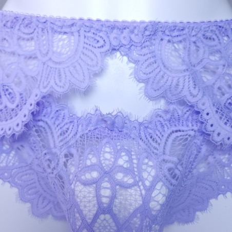 Lavender Tease: Purple Lace Garter Belt