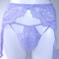 purple lace garter belt