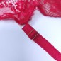 Crimson Elegance: Red Balconette Bra for Men Crimson Elegance: Red Balconette Bra for Men