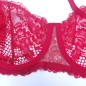Crimson Elegance: Red Balconette Bra for Men Crimson Elegance: Red Balconette Bra for Men