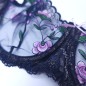 Moon Garden: Sheer Lace Underwire Bra for Men Moon Garden: Sheer Lace Underwire Bra for Men