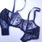 Moon Garden: Sheer Lace Underwire Bra for Men Moon Garden: Sheer Lace Underwire Bra for Men