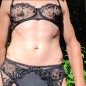 Lace Luxe: Tailored Lace Bra for Men with Underwire