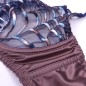 Terra Comfort: AA Cup Underwire Bra for Men in Brown Satin