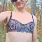Terra Comfort: AA Cup Underwire Bra for Men in Brown Satin Terra Comfort: AA Cup Underwire Bra for Men in Brown Satin