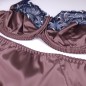 Terra Comfort: Brown Satin Flat Bra for Men in Extra Large Sizes Terra Comfort: Brown Satin Flat Bra for Men in Extra Large Sizes