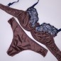 Terra Comfort: Brown Satin Flat Bra for Men in Extra Large Sizes Terra Comfort: Brown Satin Flat Bra for Men in Extra Large Sizes