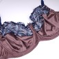 Terra Comfort: Brown Satin Flat Bra for Men in Extra Large Sizes Terra Comfort: Brown Satin Flat Bra for Men in Extra Large Sizes