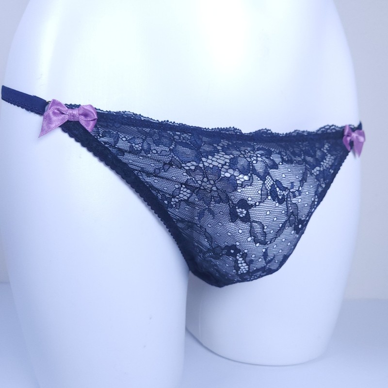 Moon Garden: Lace G-string Panties for Men Moon Garden: Lace G-string Panties for Men