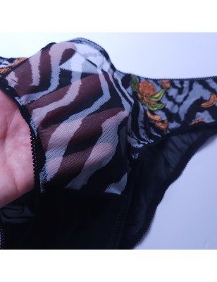 Zesty Savannah: Zebra Mesh Panties and Thongs