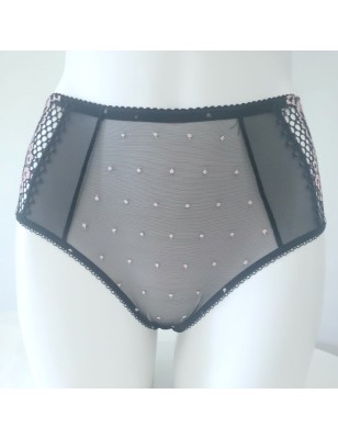 MEDIUM Black & Pink Bliss maxi brief