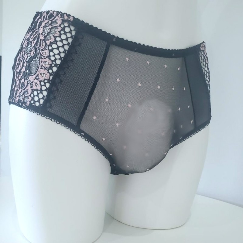 MEDIUM Black & Pink Bliss maxi brief MEDIUM Black & Pink Bliss maxi brief