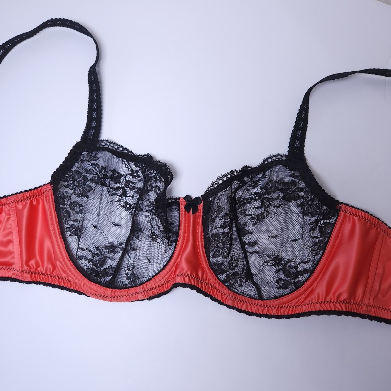 SatinSky: Underwire Satin Male Bra SatinSky: Underwire Satin Male Bra