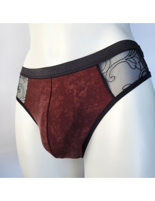 Mocha Elegance: Men's Thong Comfortable and Elegant