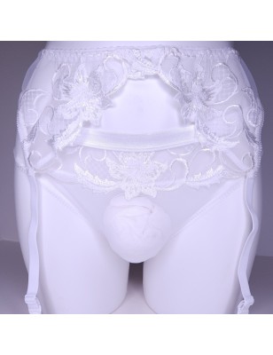 LARGE garter belt White Harmony
