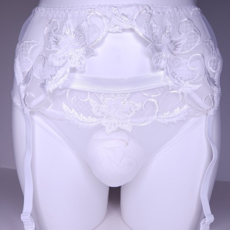 LARGE garter belt White Harmony