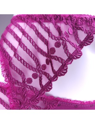 LARGE garter belt Lustrous Dots