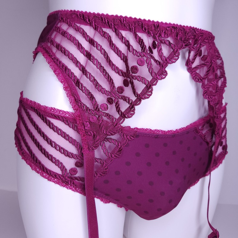 2XL Garter belt Lustrous Dots