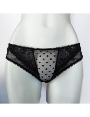 MEDIUM black sheer panties