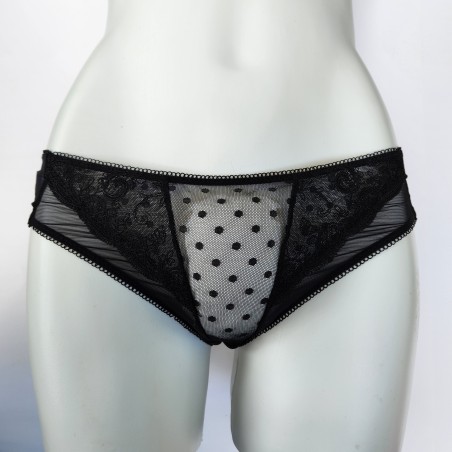 MEDIUM black sheer panties