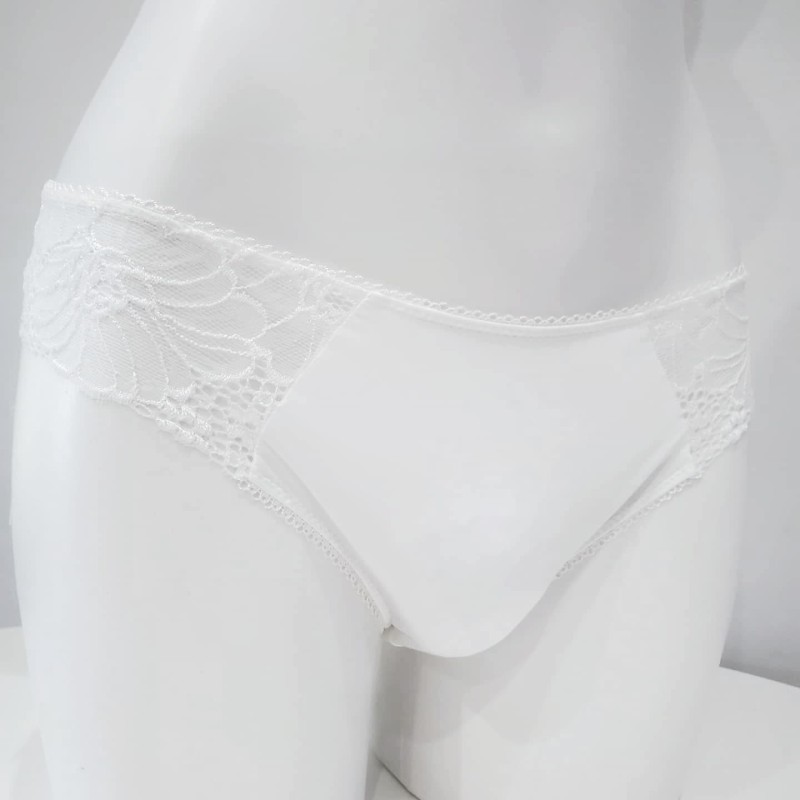 MEDIUM thongs Ivory Glitter