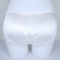 Snow Glow - White Satin Sissy Panties