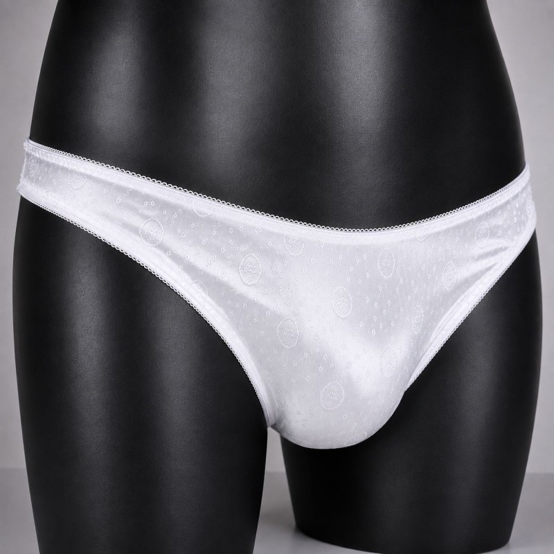 Snow Glow - White Satin Sissy Panties Snow Glow - White Satin Sissy Panties