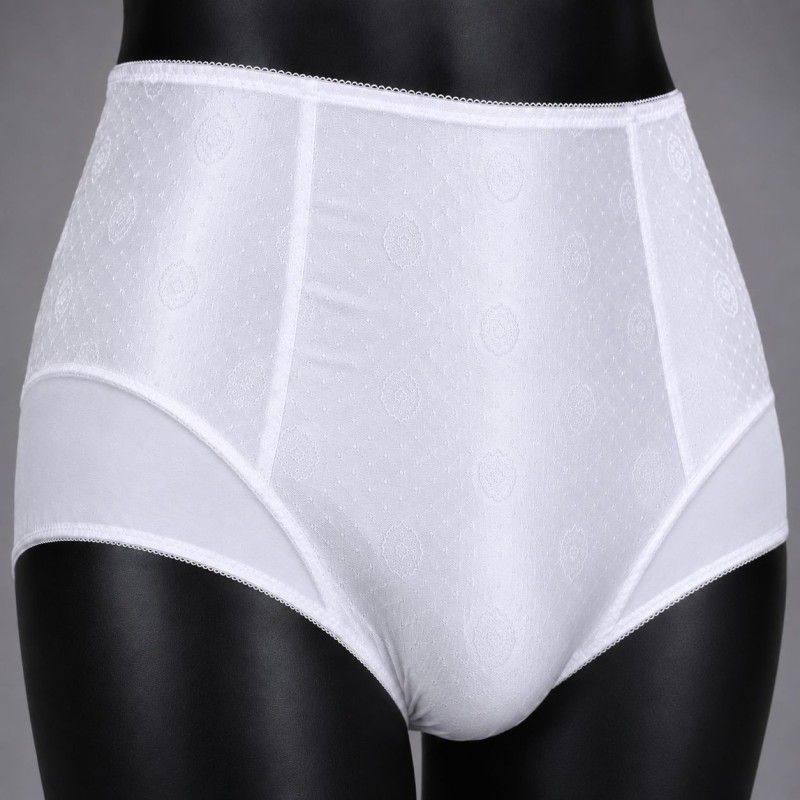 Snow Glow - White Satin Sissy High Waisted Brief Snow Glow - White Satin Sissy High Waisted Brief