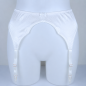 Snow Glow - White Satin Garter Belt