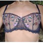 Moon Garden: Sheer Lace Underwire Bra for Men Moon Garden: Sheer Lace Underwire Bra for Men