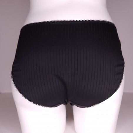 Noir Allure Satin & Mesh Men's Panties