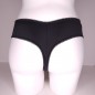 Noir Allure Satin & Mesh Men's Panties