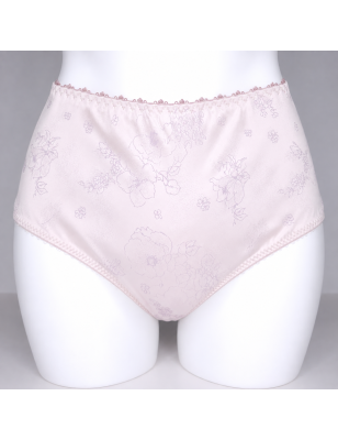 Soft Camelia - Soft Beige Satin High Waisted Brief