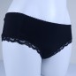 MEDIUM black nylon panties with lace trim II MEDIUM black nylon panties with lace trim II