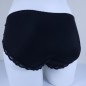 MEDIUM black nylon panties with lace trim III MEDIUM black nylon panties with lace trim III