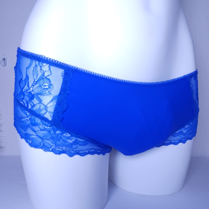 MEDIUM blue nylon panties MEDIUM blue nylon panties