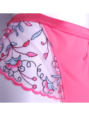4XL coral nylon thongs