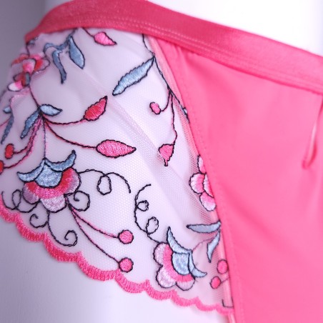4XL coral nylon thongs
