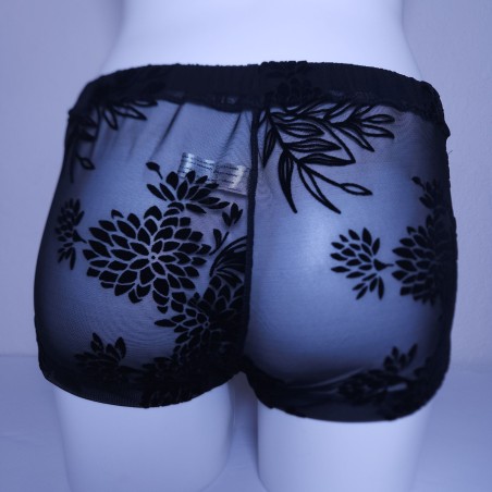 Black Garden – See Through Velvet Boxer Brief for Men
