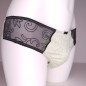 Emerald Comfort: Green Satin & Cheetah-Motif Panties for Men in Up to 5XL