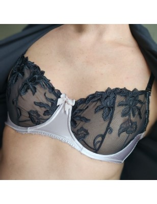 Flirty Pink Satin & Lace: Everyday Sophisticated Men's Bra