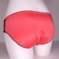 SatinSky: Radiant Orange Satin Panties for Plus-Size Men