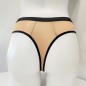 Golden Twilight Fantasy: Ultra Sheer Mesh and Sparkly Gold Thong for Men