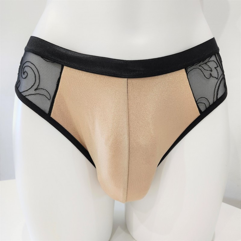 Golden Twilight Fantasy: Ultra-Comfortable & Luxurious Thong for Men